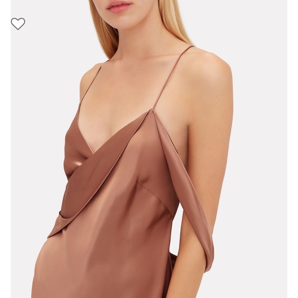 Nwt intermix Michelle mason silky strap oh middy dress - Picture 3 of 6